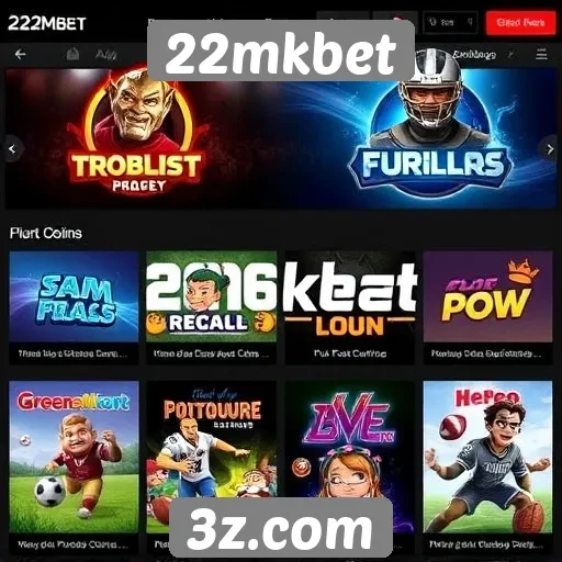 Visão geral dos jogos disponíveis no 22mkbet